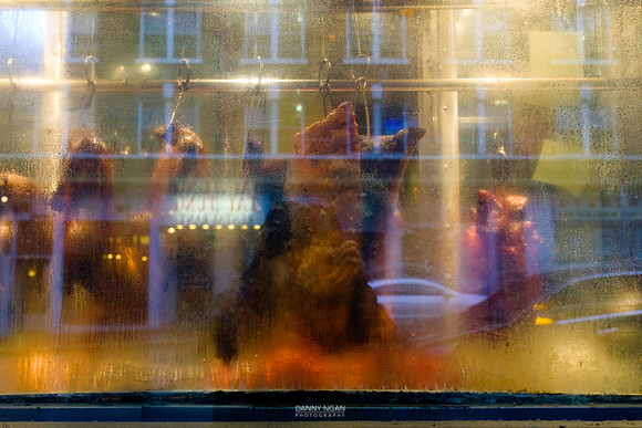 Roast meats on display at Kau Kau BBQ. Seattle, WA. January 16, 2016.