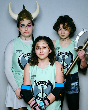 Ruby Bruiseday, Dollface Smasher, and Cut Throat Chicken