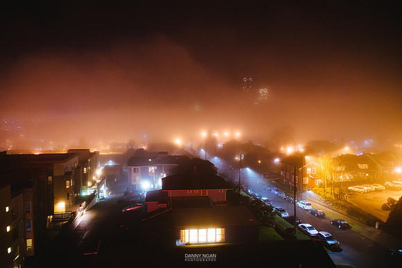 A foggy New Year's Eve in Seattle