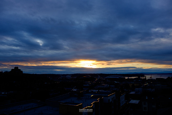 Sunset from the Central District. Seattle, WA. February 2, 2016.