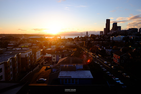 Golden hour. Seattle, WA. March 2016.