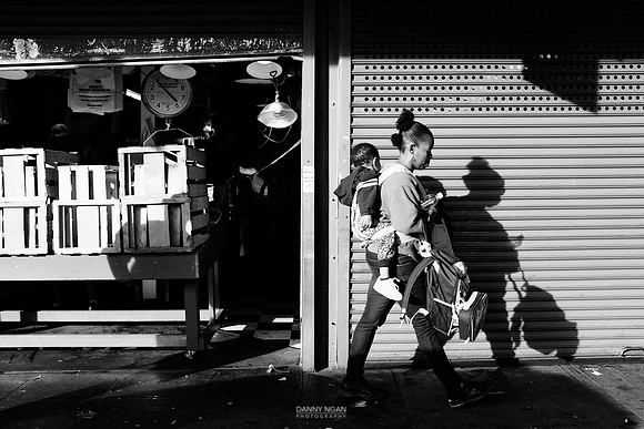Walking through the market as the stands are closing.
