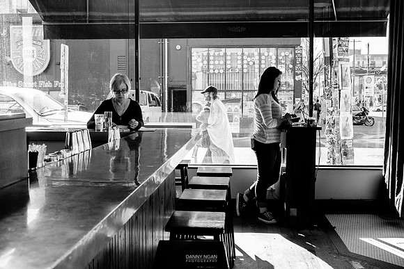 Happy hour at Quinn's. Seattle, WA. April 2016.