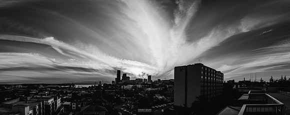 Wednesday evening sky. Seattle, WA. July 2016.