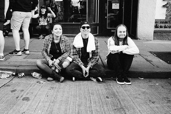 Happy fans at Rain Fest at Neumos. Seattle, WA. May 2016.