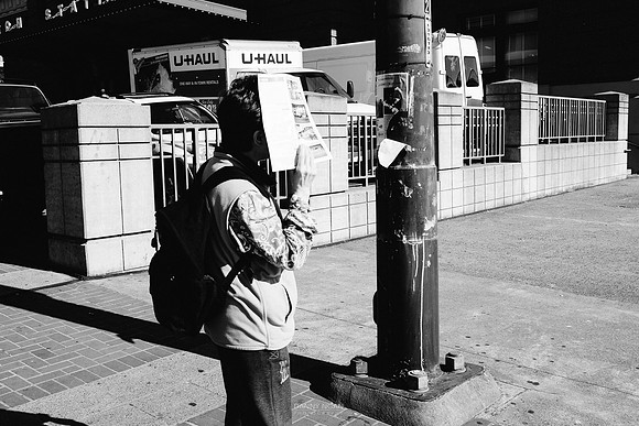 Makeshift sun shade. Seattle, WA. August 2016.