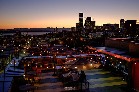 Summer evening in the Central District. Seattle, WA. August 2016