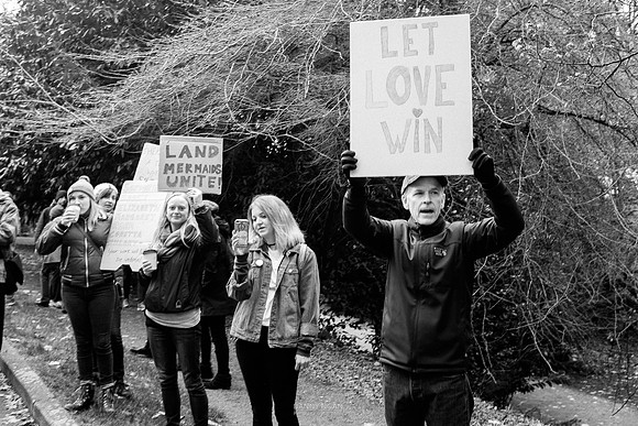 Seattle Women March Against Hate. Seattle, WA. December 2016.