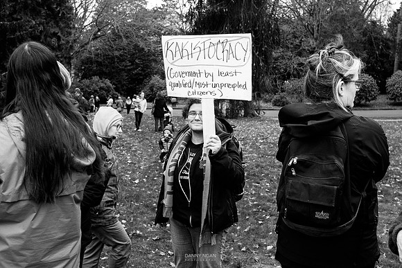 Seattle Women March Against Hate. Seattle, WA. December 2016.
