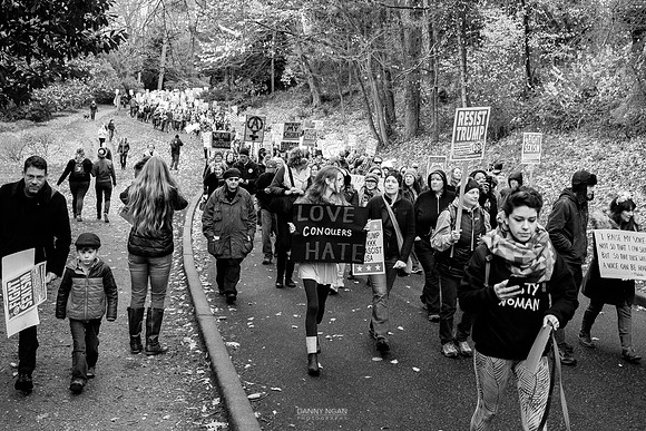 Seattle Women March Against Hate. Seattle, WA. December 2016.
