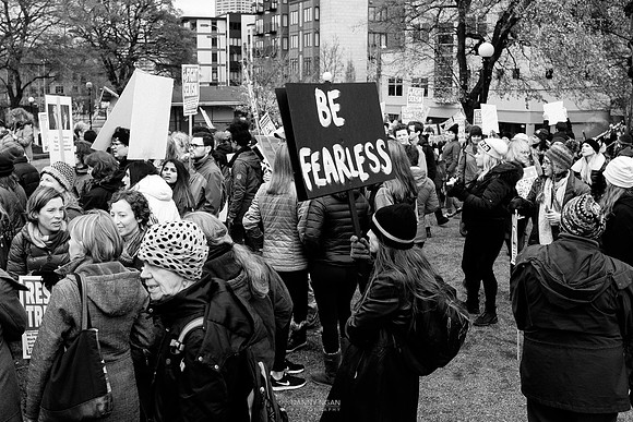 Seattle Women March Against Hate. Seattle, WA. December 2016.