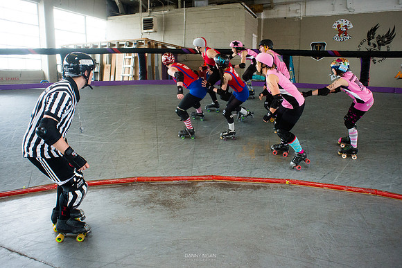 Tilted Thunder Rail Peeps vs. Rose City Rosebuds