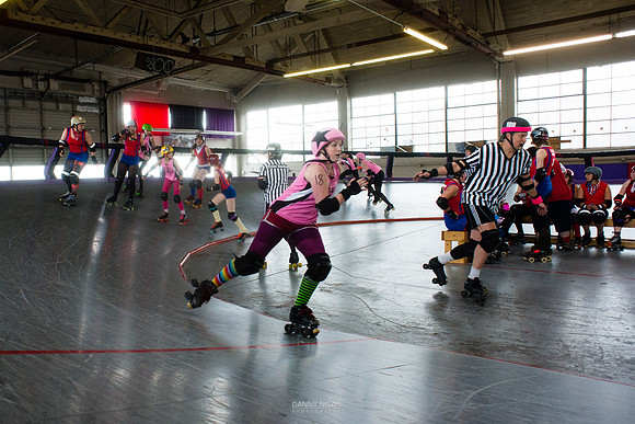 Tilted Thunder Rail Peeps vs. Rose City Rosebuds