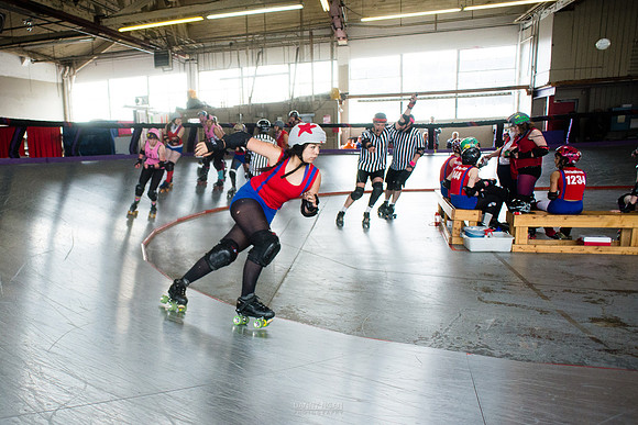 Tilted Thunder Rail Peeps vs. Rose City Rosebuds