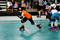 Orange Crush vs. Turquoise Terrors.