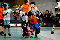 Orange Crush vs. Turquoise Terrors.