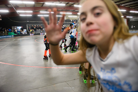 Turquoise Terrors vs. Orange Crush.