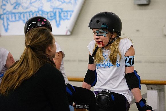 Turquoise Terrors vs. Orange Crush.
