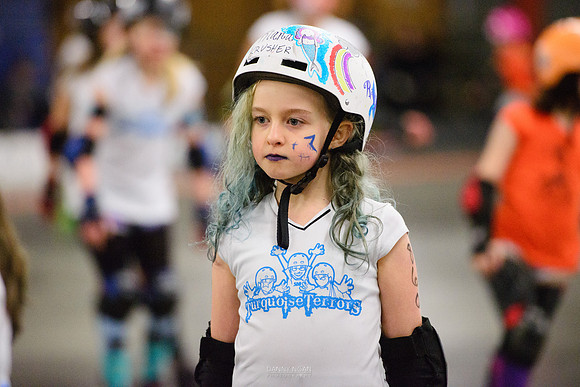 Turquoise Terrors vs. Orange Crush.