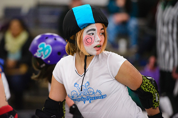 Turquoise Terrors vs. Orange Crush.