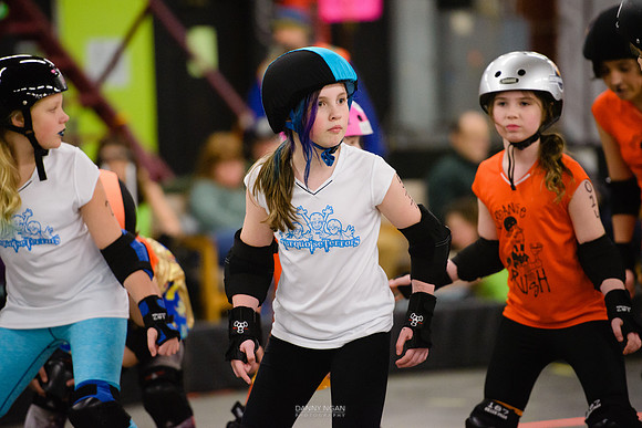 Orange Crush vs. Turquoise Terrors.