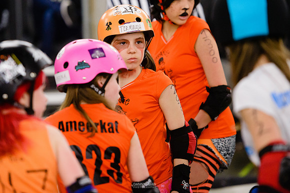 Orange Crush vs. Turquoise Terrors.