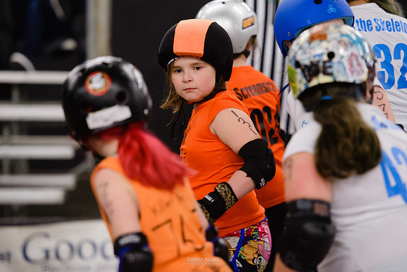 Orange Crush vs. Turquoise Terrors.