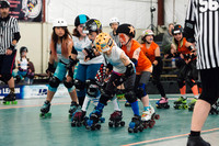 Orange Crush vs. Turquoise Terrors.