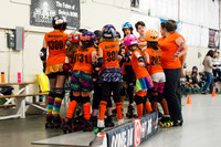 Orange Crush vs. Turquoise Terrors.