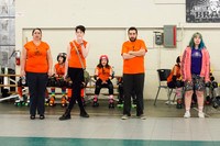 Orange Crush vs. Turquoise Terrors.