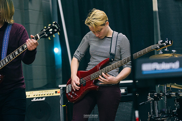 School of Rock performs during the break at Winter WonderSlam.